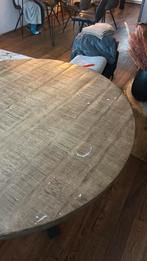 Tafel rond hout, Huis en Inrichting, 50 tot 100 cm, Rond, Ophalen of Verzenden, Zo goed als nieuw