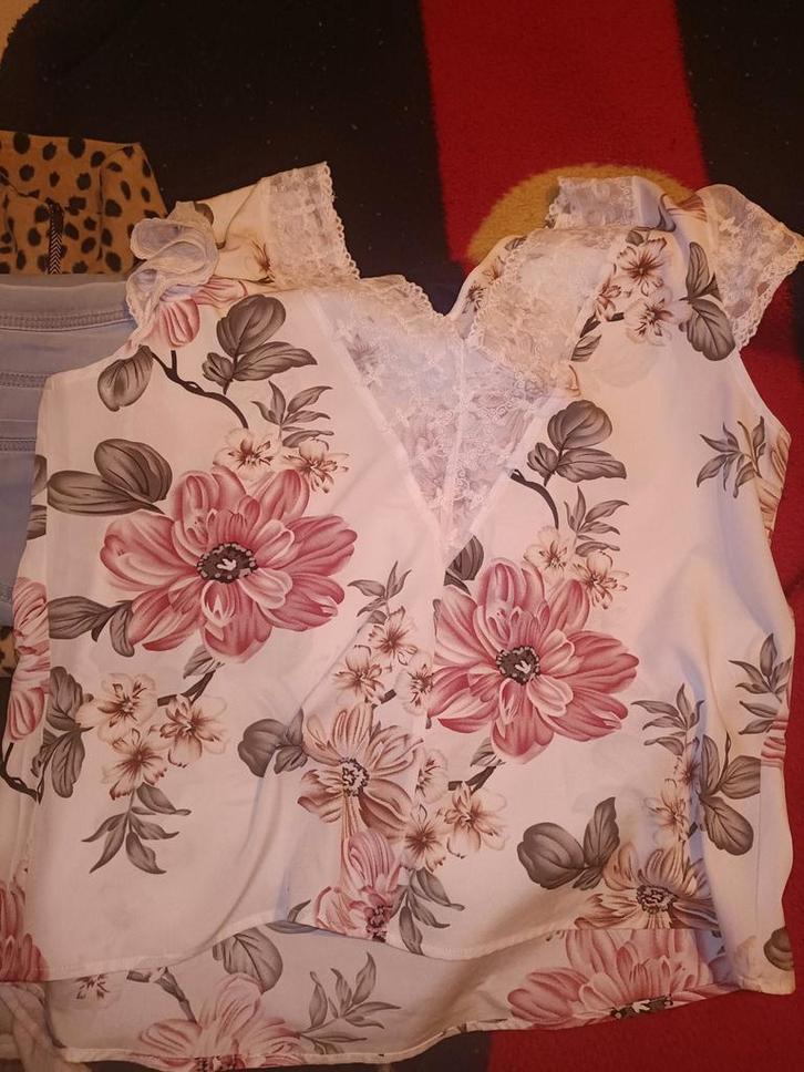 Dames kleding per stuk €2,50, Kleding | Dames, Blouses en Tunieken, Zo goed als nieuw, Maat 46/48 (XL) of groter, Overige kleuren