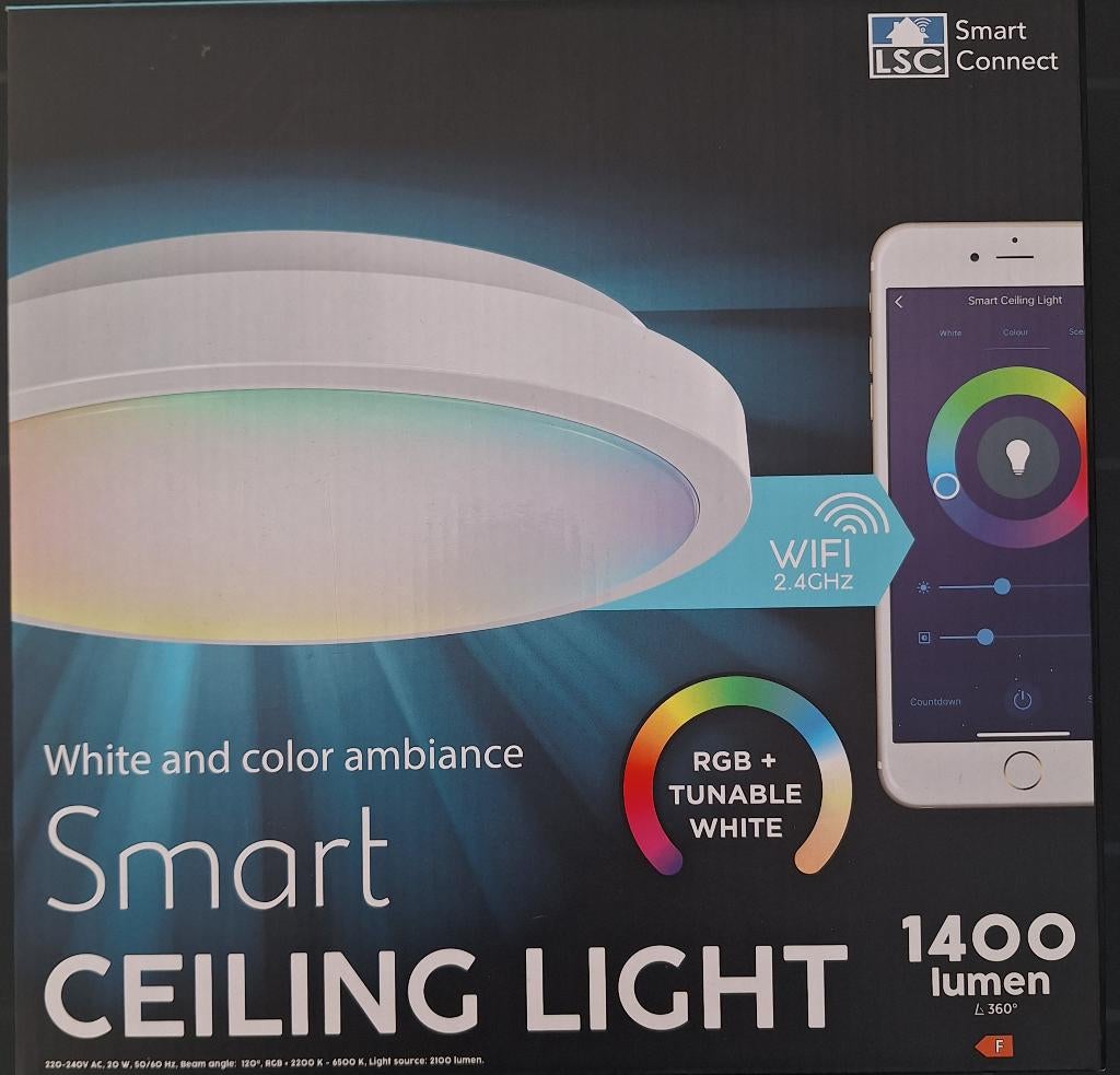 Smart connect plafond lamp (Nieuw), Huis en Inrichting, Ophalen, Led-lamp, Minder dan 30 watt, Nieuw