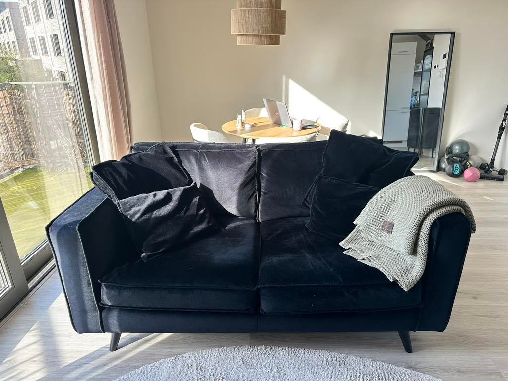 Goossens bank suite, Ophalen, Velvet, velours, hotel chique, modern, 75 tot 100 cm, Zo goed als nieuw