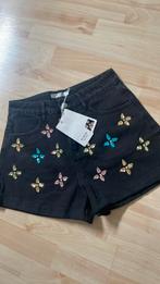 Nieuw kort zwart glitter broekje maaf L, Kort, Zwart, Maat 42/44 (L), Nieuw