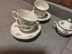 Prachtig Vintage Serviesgoed - Theeservies met Bloemen, Antiek en Kunst, Antiek | Servies los, Ophalen of Verzenden