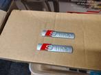 2x Emblemen Geschikt voor Audi S - line, Verzenden, Gebruikt, Audi