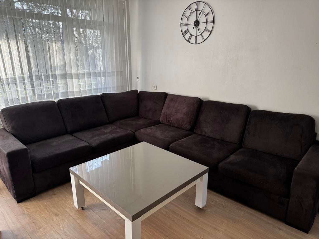 Moderne salontafel + eettafel + tv-meubel + stoelen set, Ophalen, Zo goed als nieuw, 25 tot 50 cm, 50 tot 100 cm