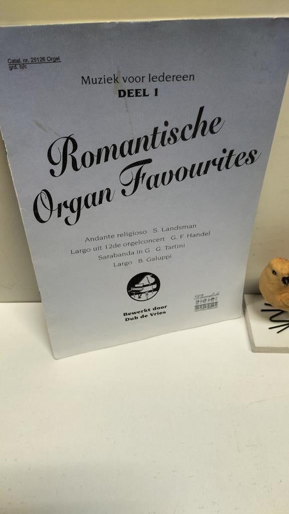 Vries, Dub de; Muziek voor iedereen deel 1:Romantische Organ, Orgel, Gebruikt, Ophalen of Verzenden, Artiest of Componist