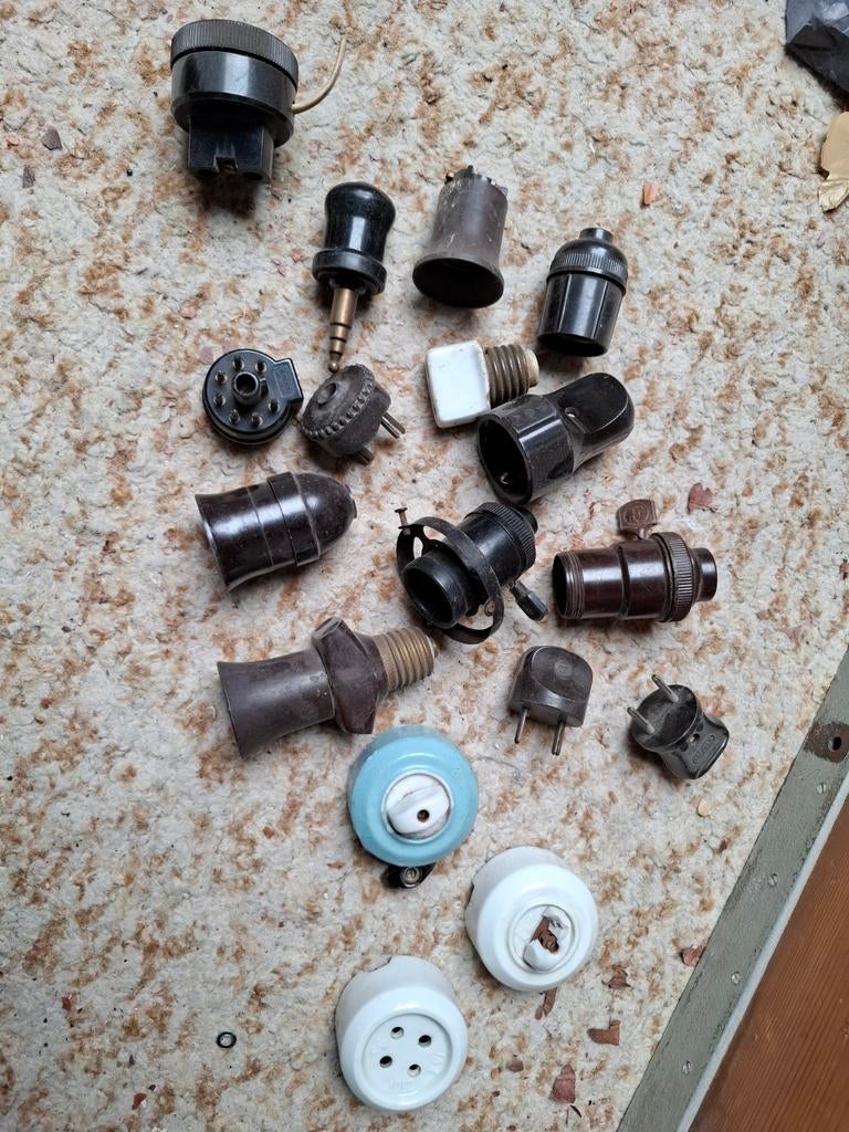 Partij oude fittingen en stekkers, Ophalen of Verzenden