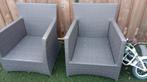 2 zits bank + 2 stoelen loungeset, Ophalen of Verzenden, Gebruikt, Bank