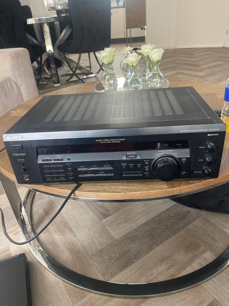 Sony Stereo FM/AM Receiver STR DE 235 - Goede staat, Audio, Tv en Foto, Versterkers en Receivers, Ophalen, Gebruikt, 60 tot 120 watt