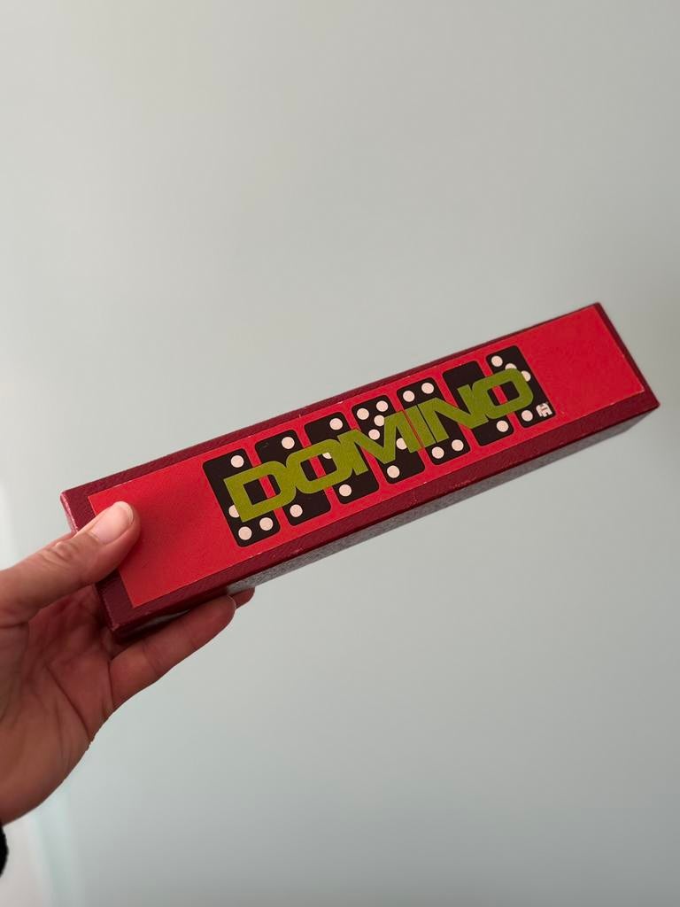 Practige vintage jumbo domino spel 55 stenen, Ophalen of Verzenden