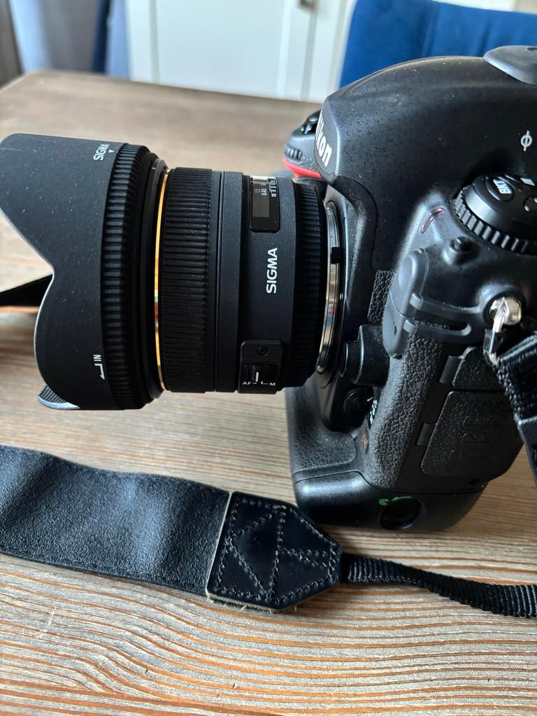 Nikon D3 met Sigma lens 1.4 50mm weinig clicks, Spiegelreflex, Ophalen of Verzenden, Zo goed als nieuw, Nikon