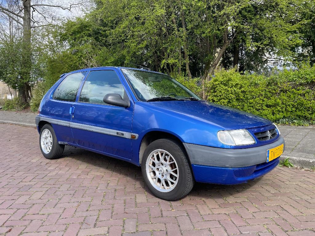 Citroën Saxo 1.1 I 1998 110.691km APK 11-2026 SPORT, 600 kg, 4 cilinders, Saxo, Blauw