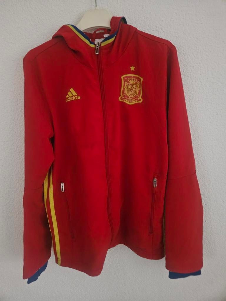 Adidas Spanje Trainingsjack Rood - Maat 152, Jongen of Meisje, Ophalen of Verzenden, Zo goed als nieuw, Giovanni.marissa@gmail.com