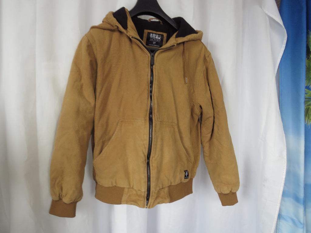 camel katoenen jas fleece gevoerd en vulling mt S Zoo York, Ophalen of Verzenden, Gedragen, Maat 46 (S) of kleiner, Zoo York
