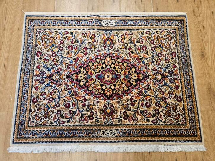 Handgeknoopt perzisch tapijt kashan 95x73, Huis en Inrichting, Stoffering | Tapijten en Kleden, Gebruikt, 50 tot 100 cm, 50 tot 100 cm