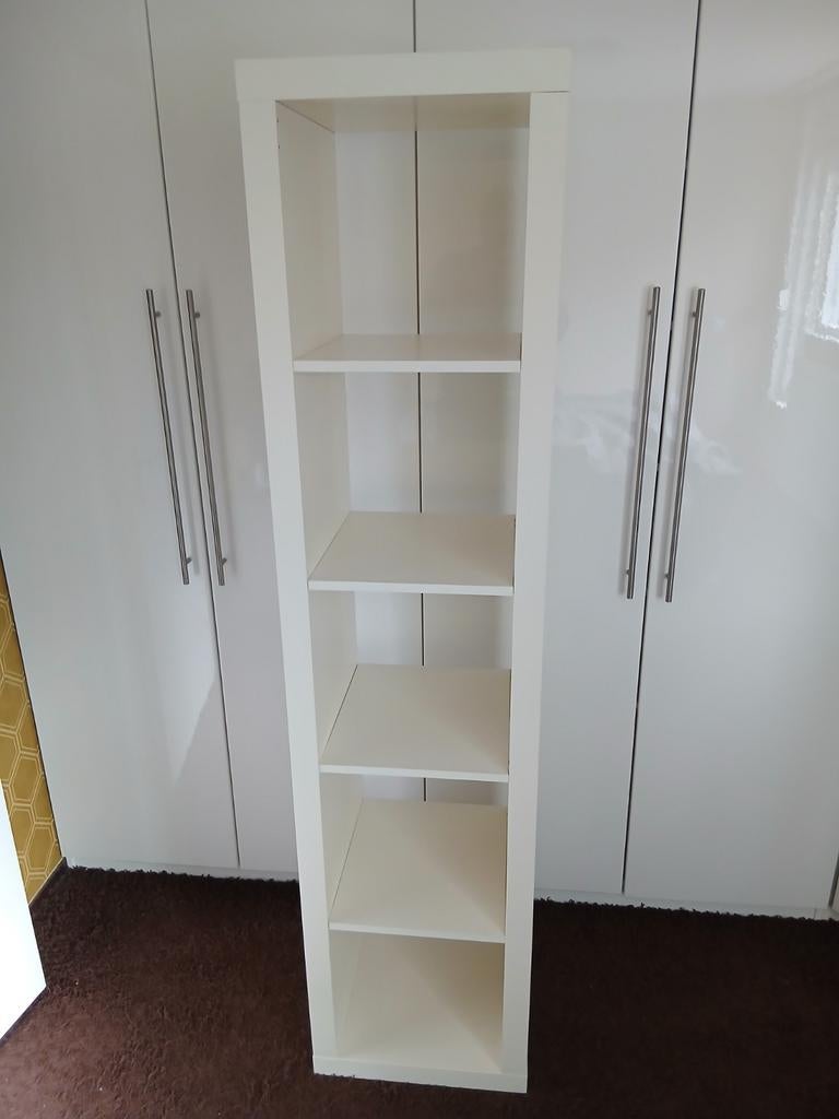 IKEA Kallax Kast - Wit, met 5 vakken, Huis en Inrichting, Kasten | Boekenkasten, Ophalen, Met plank(en), Minder dan 50 cm, Gebruikt