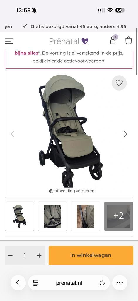 Nieuwe Little Dutch Buggy - Perfect voor Onderweg!, Kinderen en Baby's, Buggy's, Nieuw, Overige merken, Verstelbare rugleuning