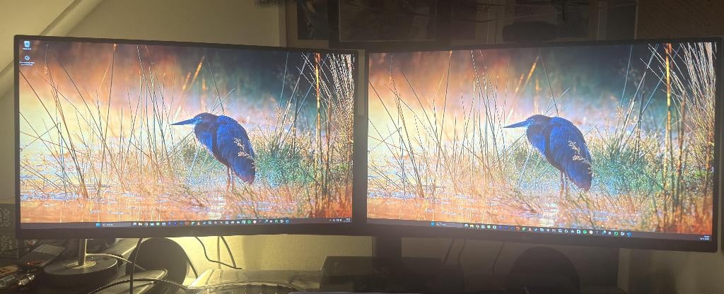 Monitor LG PC 27” dual monitor schermen (Zo goed als nieuw), Ophalen, Curved, Zo goed als nieuw, Overige typen