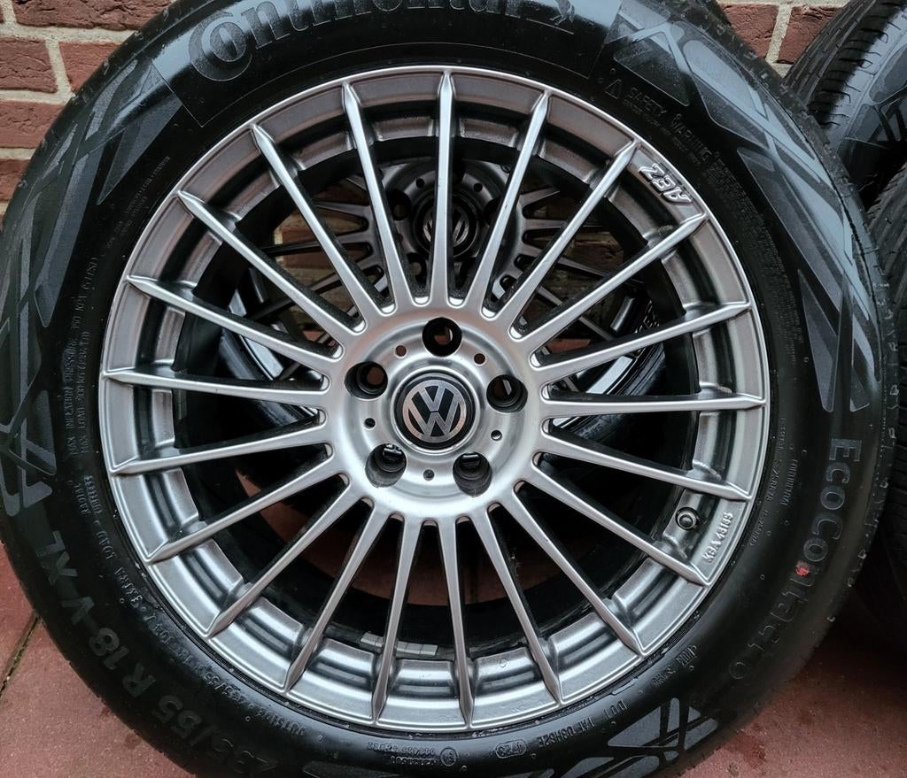 18 inch VW Tiguan Allspace velgen met winterbanden 5x112, Auto-onderdelen, Banden en Velgen, 18 inch, Banden en Velgen, Nieuw