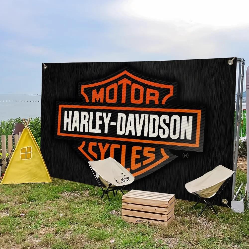 Grote vlaggen Harley Davidson (150x90cm), Ophalen of Verzenden, Nieuw