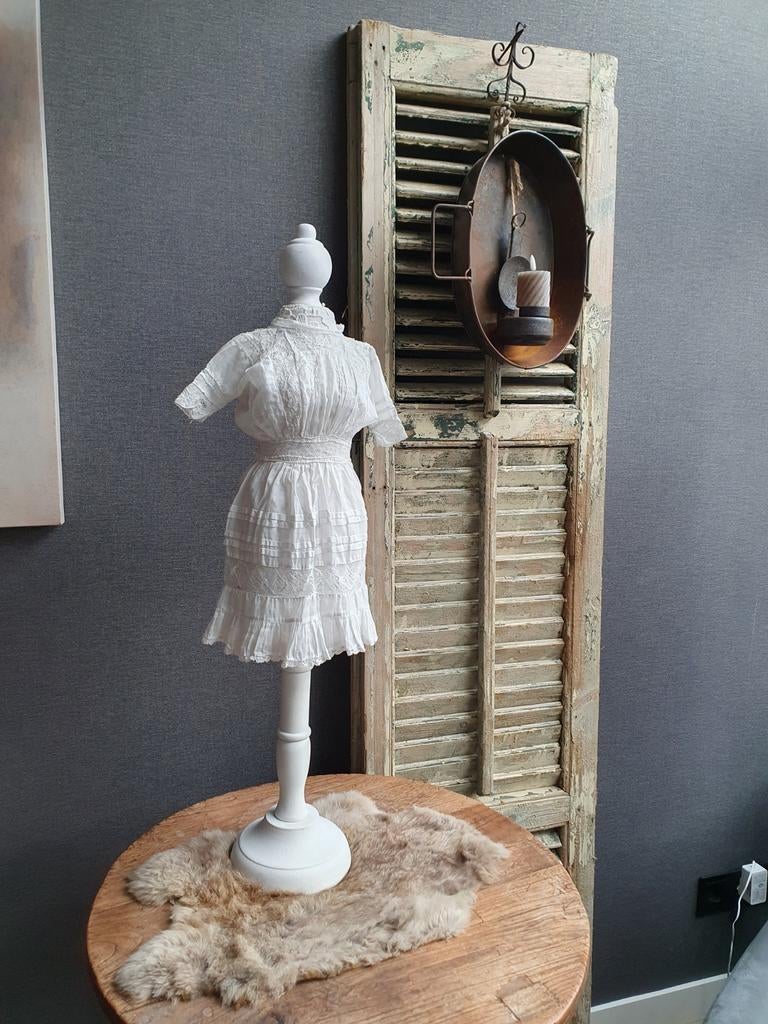 Kleine paspop wit brocante, Ophalen of Verzenden