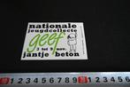sticker Nationale jeugdcollecte Jante Beton *, Ophalen, Zo goed als nieuw