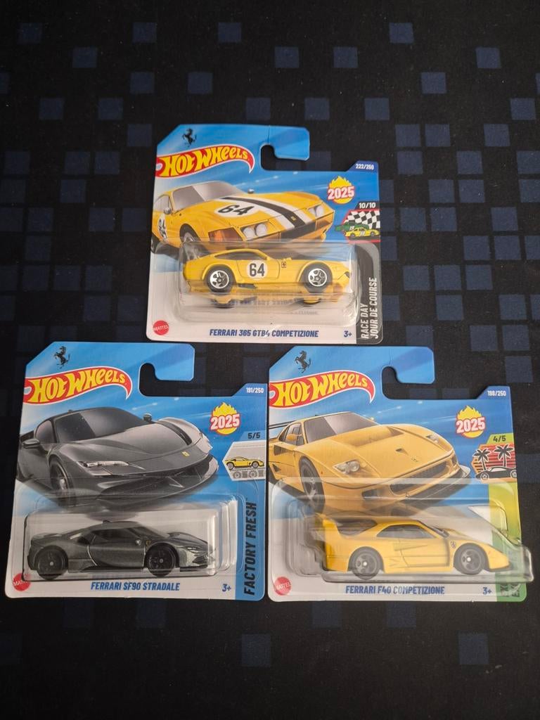Hot Wheels Ferrari set van 3, 1:50 of kleiner, Auto, Nieuw, Ophalen