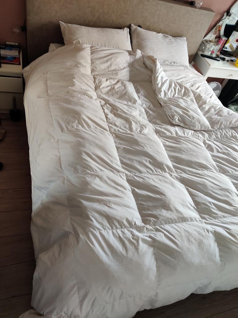 4 seizoenen dekbed, dons 240x220, Wit, Tweepersoons, Ophalen of Verzenden, Deken of Dekbed
