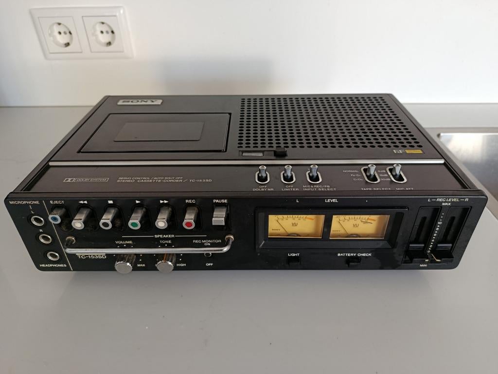 Sony TC-153SD cassettedeck / -recorder vintage, Audio, Tv en Foto, Cassettedecks, Ophalen of Verzenden, Sony