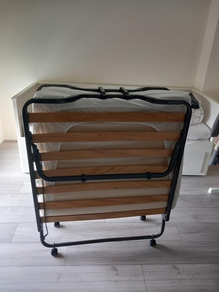 Logeer/Opklapbed., Ophalen, 90 cm, Eenpersoons, 190 cm of minder