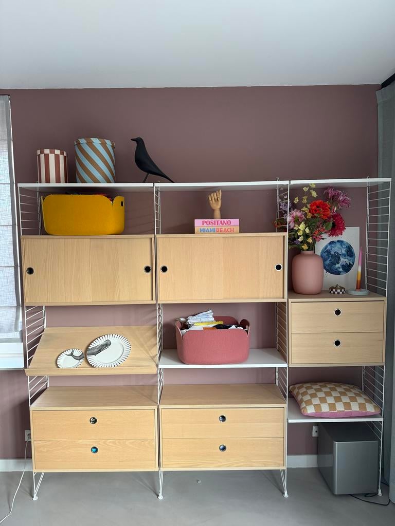 String furniture design kast hout - Nog in hele goede staat, 200 cm of meer, 150 tot 200 cm, Ophalen of Verzenden, Zo goed als nieuw