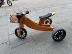 Houten bamboe kinderfiets van Kinderfeets met mandje, Ophalen, Gebruikt, Minder dan 16 inch