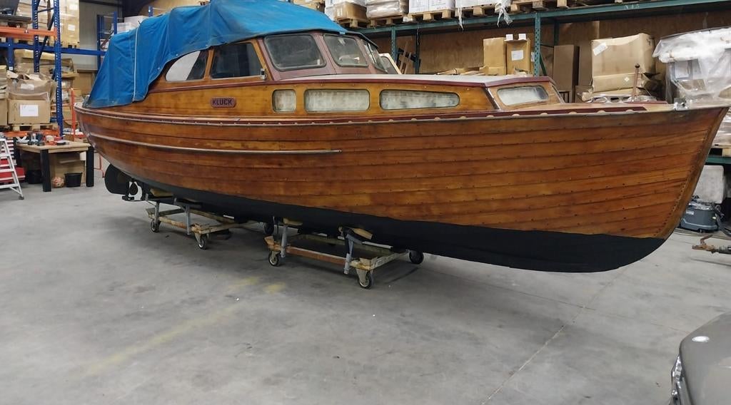 Zweedse Houten Kajuit Sloep - Klassieke Schoonheid, Ophalen, Gebruikt, Overige typen, Motorboot