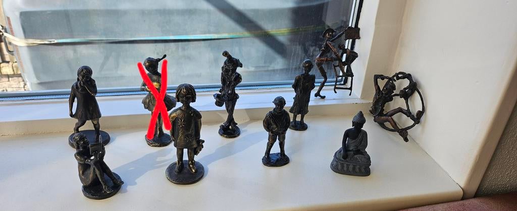 Diverse bronzen beeldjes: Sophietje en CliniClowns, Ophalen of Verzenden