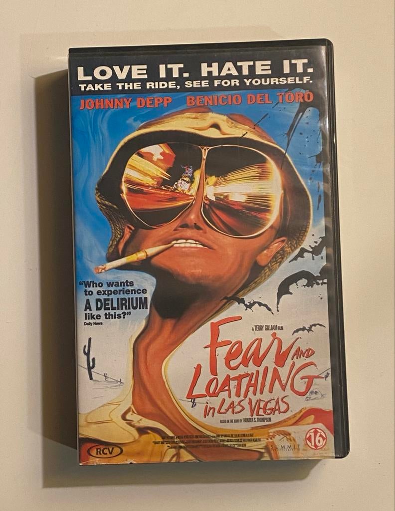 Fear and Loathing in Las Vegas VHS - Hunter S. Thompson 1998, Vanaf 16 jaar, Ophalen of Verzenden, Gebruikt, Komedie