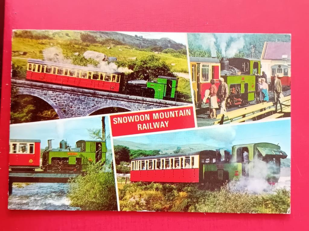 Ansichtkaart Snowdown Mountain Railway, Verzamelen, Ophalen of Verzenden, Trein, Kaart of Prent