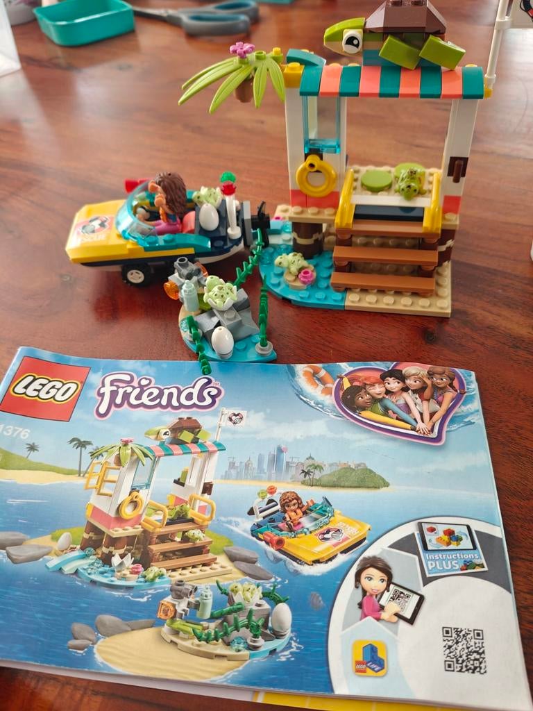 Lego Friends Schildpad Redding 41376 met instructies, Ophalen, Compleet, Lego, Friends