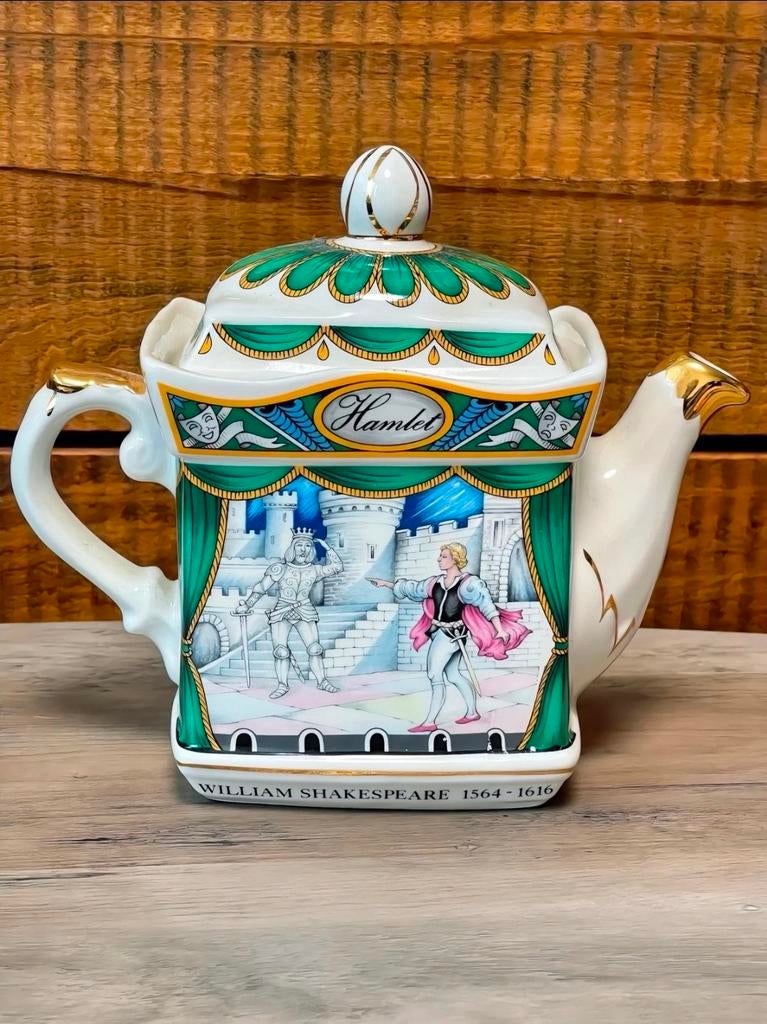 Unieke Vintage Sadler Porseleinen Theepot - Hamlet, Ophalen of Verzenden