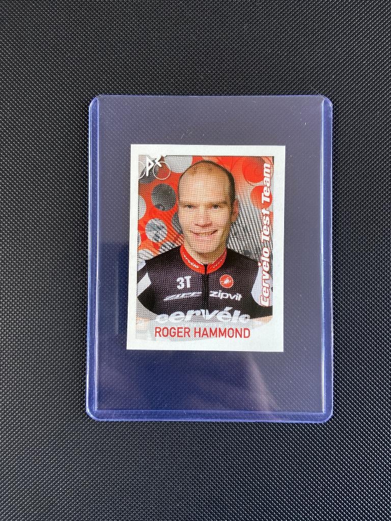 Roger Hammond Panini Sprint 2009 Sticker Cervelo, Verzenden, Zo goed als nieuw, Overige sporten, Poster, Plaatje of Sticker