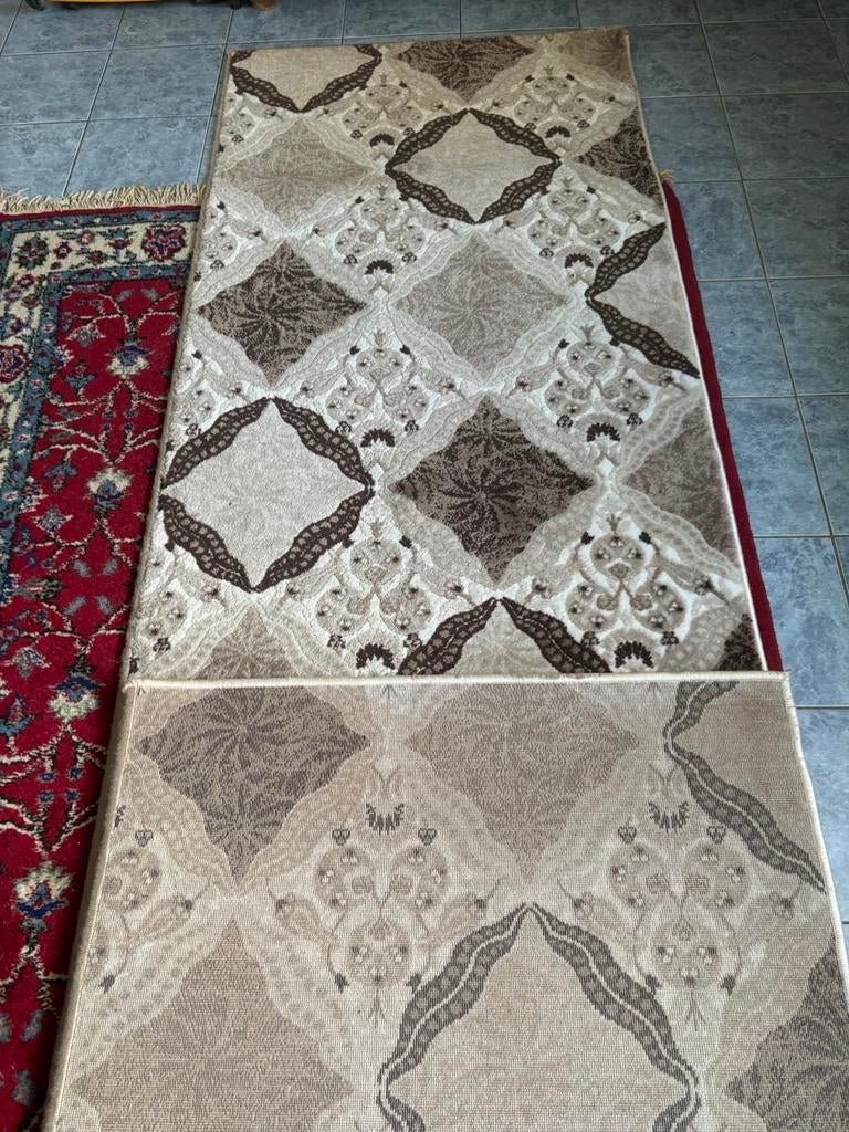 Loper brede  model vloerkleed 3 meter x 75 cm voor maar 75 e, Bruin, 200 cm of meer, Zo goed als nieuw, Rechthoekig