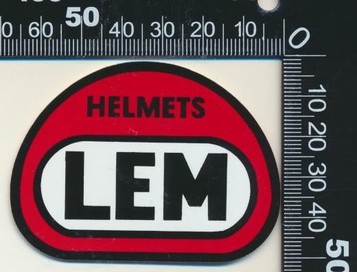 Sticker: Lem Helmets (2), Verzamelen, Stickers, Zo goed als nieuw, Auto of Motor, Ophalen of Verzenden