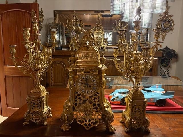 mega klokkenstel  klok pendule, Ophalen