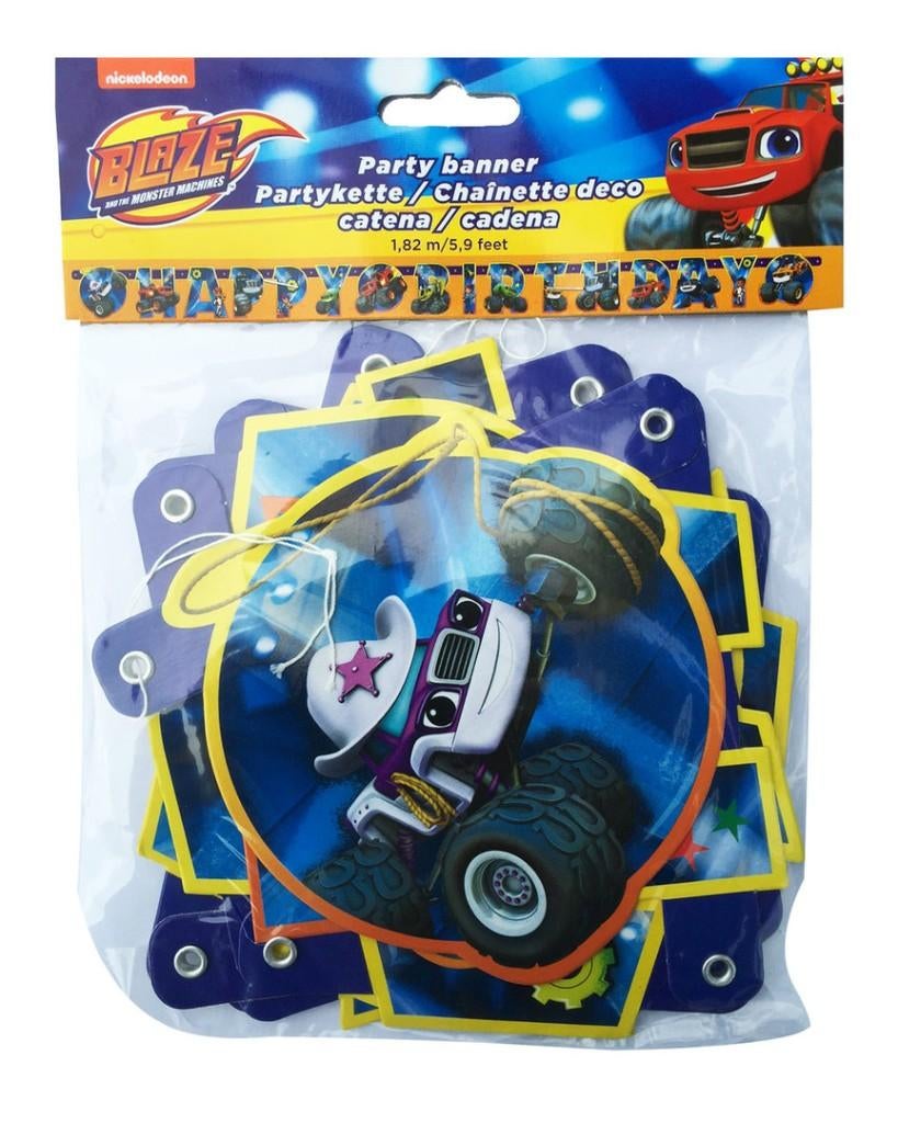 Blaze Monstertruck slinger - versiering - verjaardag - feest, Ophalen of Verzenden, Nieuw, Versiering, Verjaardag