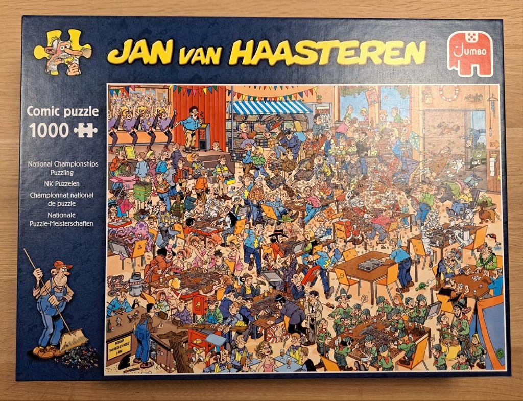 Jan van Haasteren puzzel 1000 stukjes NK Puzzelen, Ophalen of Verzenden, 500 t/m 1500 stukjes, Zo goed als nieuw