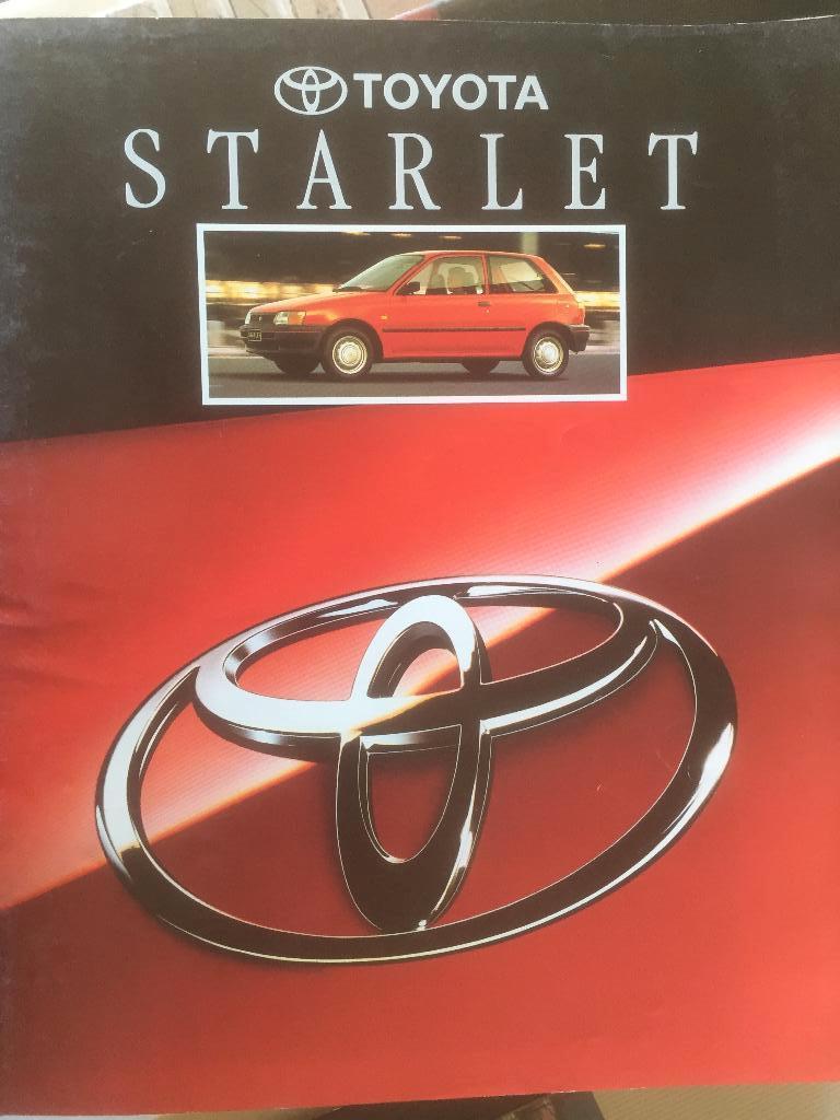 Folder van Toyota Starlet ca. 1990, Boeken, Ophalen of Verzenden, Nieuw, Toyota