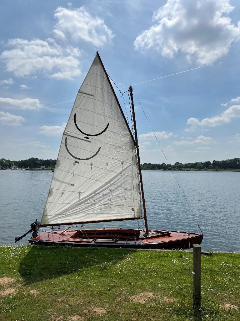 Open houten BM16 zeilboot, Watersport en Boten, Ophalen, Geen motor, Gebruikt, Overige typen