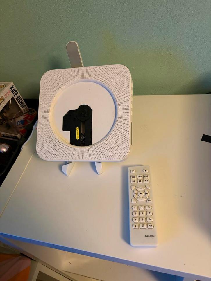 Witte CD speler met afstandsbediening - zo goed als nieuw, Audio, Tv en Foto, Cd-spelers, Zo goed als nieuw, Overige merken, Draagbaar