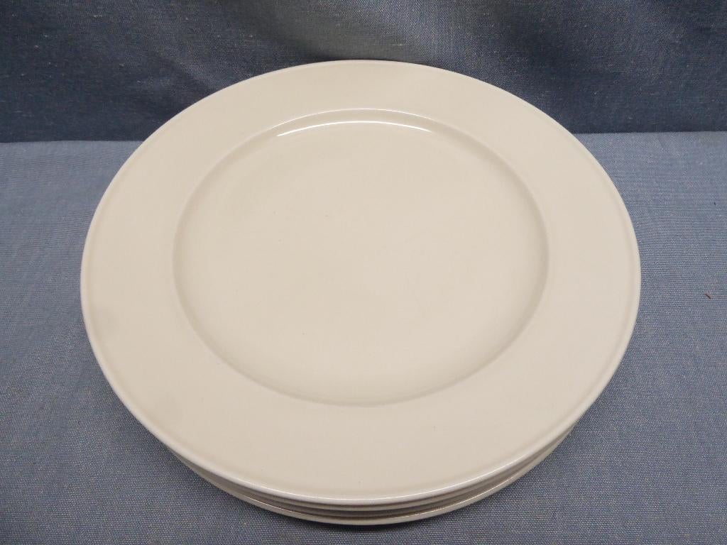 Platte borden | diameter 25,5 cm | 4 stuks | i.z.g.s., Ophalen of Verzenden, Zo goed als nieuw, Bord(en), Overige stijlen