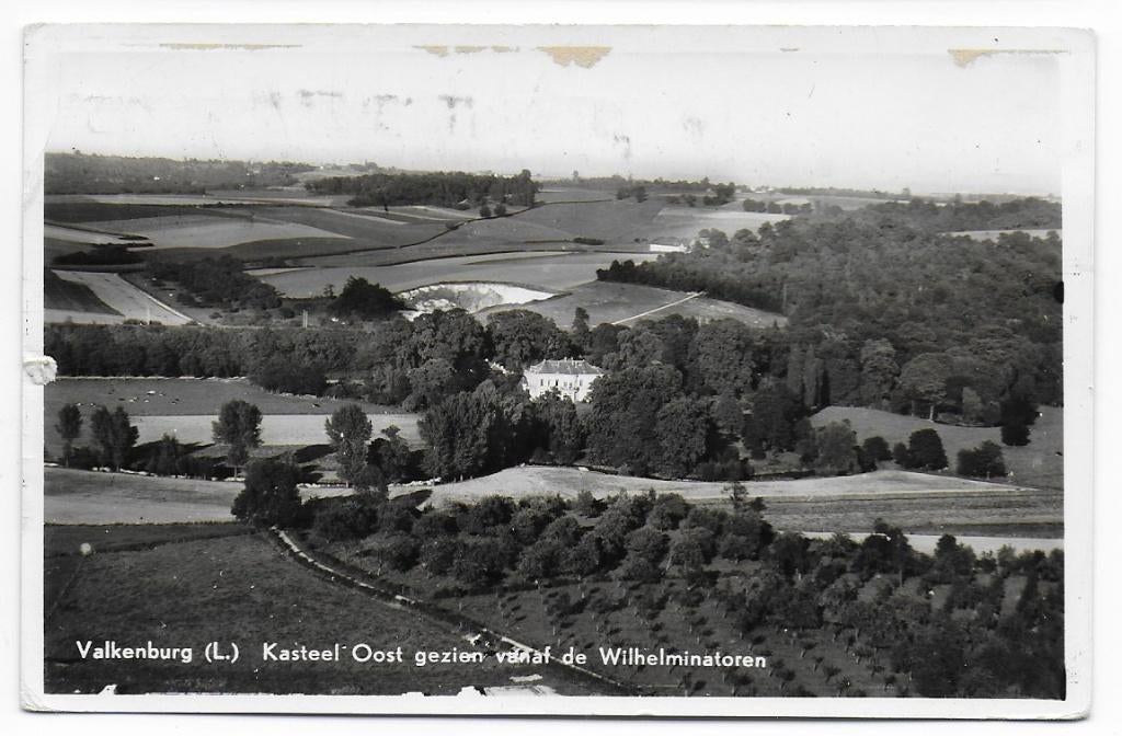 Valkenburg Kasteel Oost Ansichtkaart (B5255 ) Uit 1957, Ophalen of Verzenden, 1940 tot 1960, Gelopen, Limburg