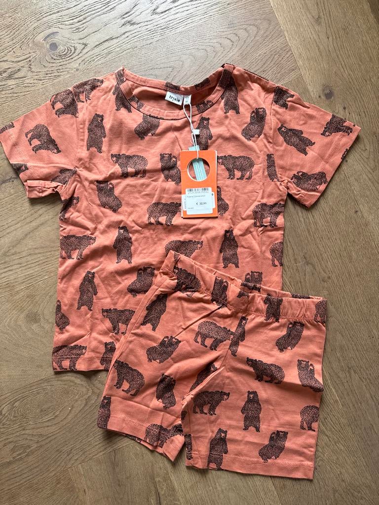 Trixie zomerpyjama 'Brave Bear' - Nieuw met kaartje, Kinderen en Baby's, Kinderkleding | Maat 128, Ophalen of Verzenden, Nieuw