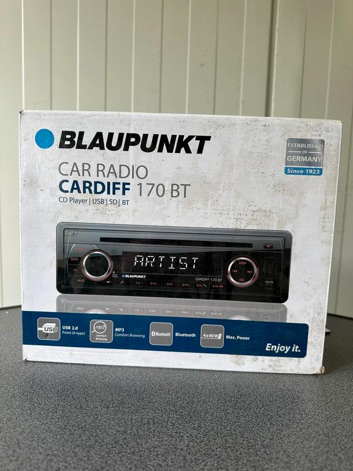 Blaupunkt Cardiff 170 BT Radio FM, Bluetooth, USB auto radio, Auto diversen, Autoradio's, Zo goed als nieuw, Ophalen of Verzenden
